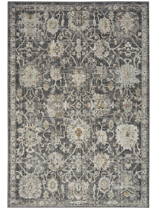 Oushak Home OUS01 Charcoal 6' x 9' Rug