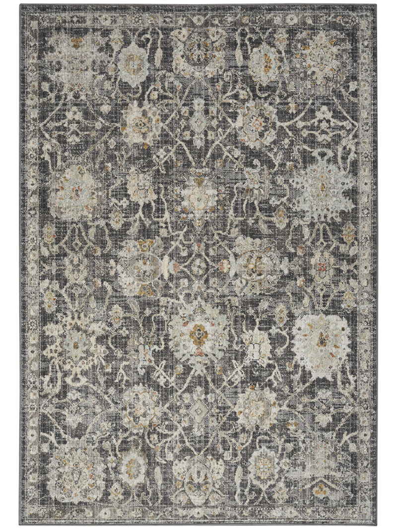 Oushak Home OUS01 Charcoal 6' x 9' Rug