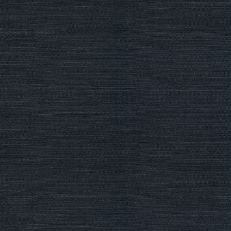 Peninsula Navy Sisal Grasscloth Wallpaper (Double Roll) image number 5