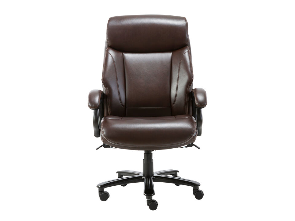 Big and Tall Executive Office Chair, Bonded Leather Computer Desk Chair 400lbs with Padded Armrests
