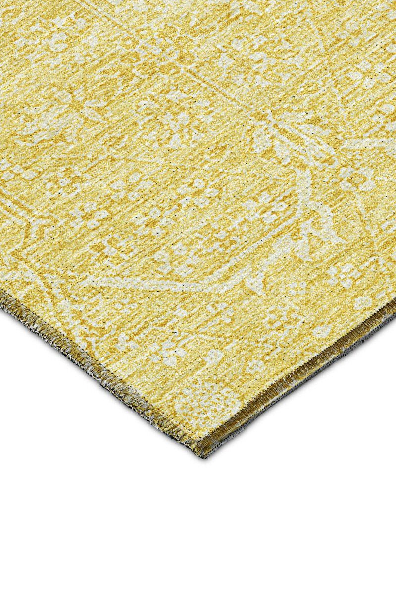 Solace SL12 Yellow 8' Round Rug image number 4