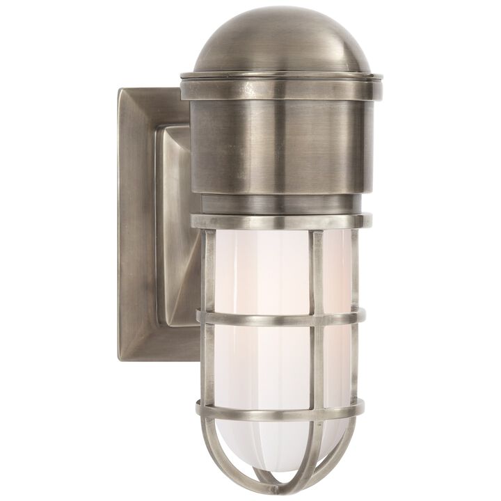 Marine Wall Light in Antique Nickel