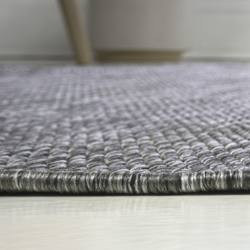 Evan Modern Rustic Organic Curve Area Rug