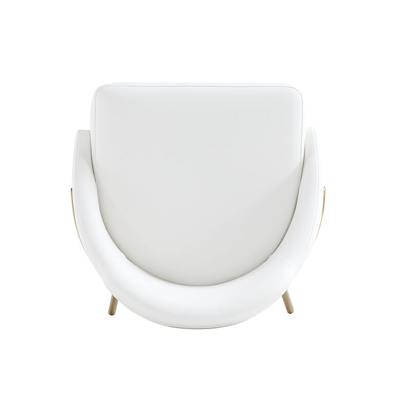 Gracie Counter Stools in White and Gold (Set of 2)