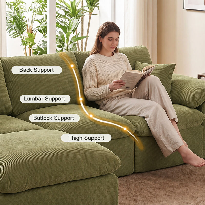 Vubdar L Shape Cloud Couch image number 5