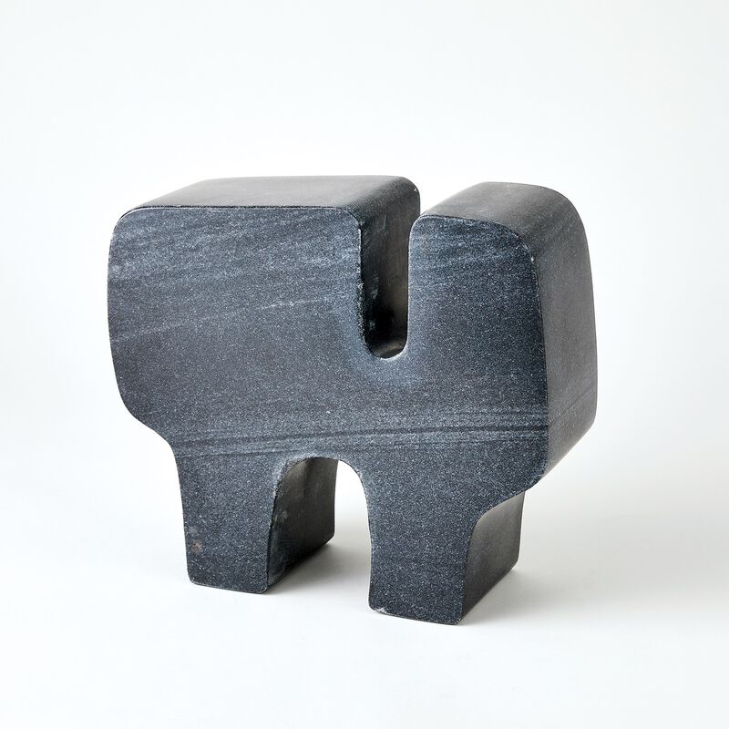 Abstract Marble Sculpture- Black
