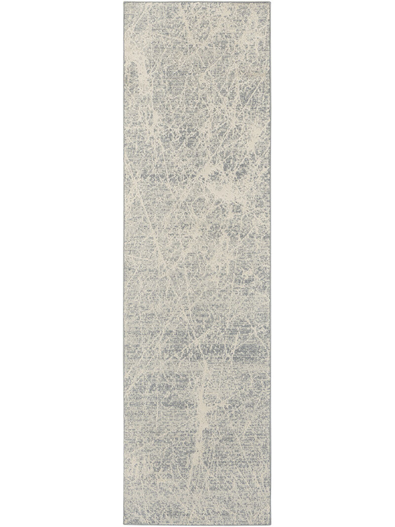 Exhale EXL02 Ivory/Gray 2'2" x 7'6" Rug