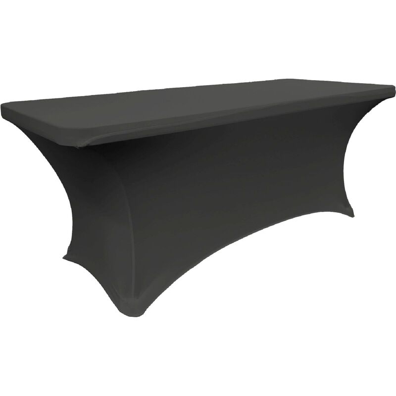 Wrinkle Resistant Rectangular Spandex Tablecloth for Banquet and Display Tables image number 0
