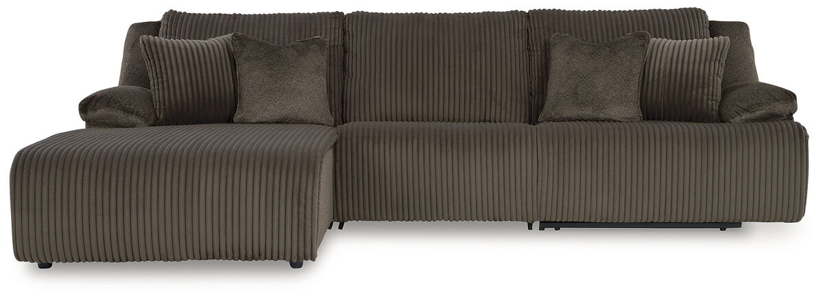 Top Tier 3-Piece Reclining Sectional Sofa Chaise