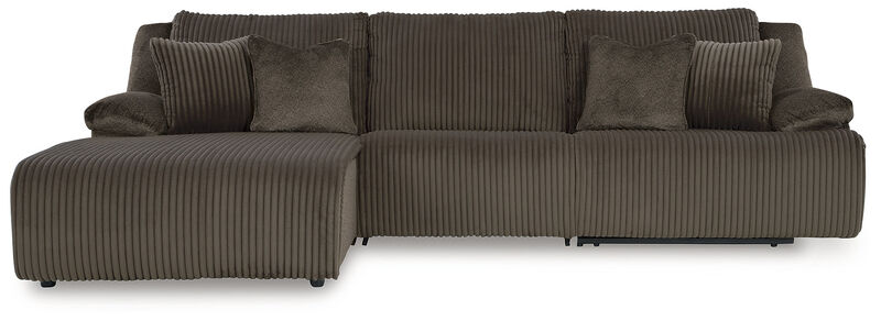Top Tier 3-Piece Reclining Sectional Sofa Chaise image number 0