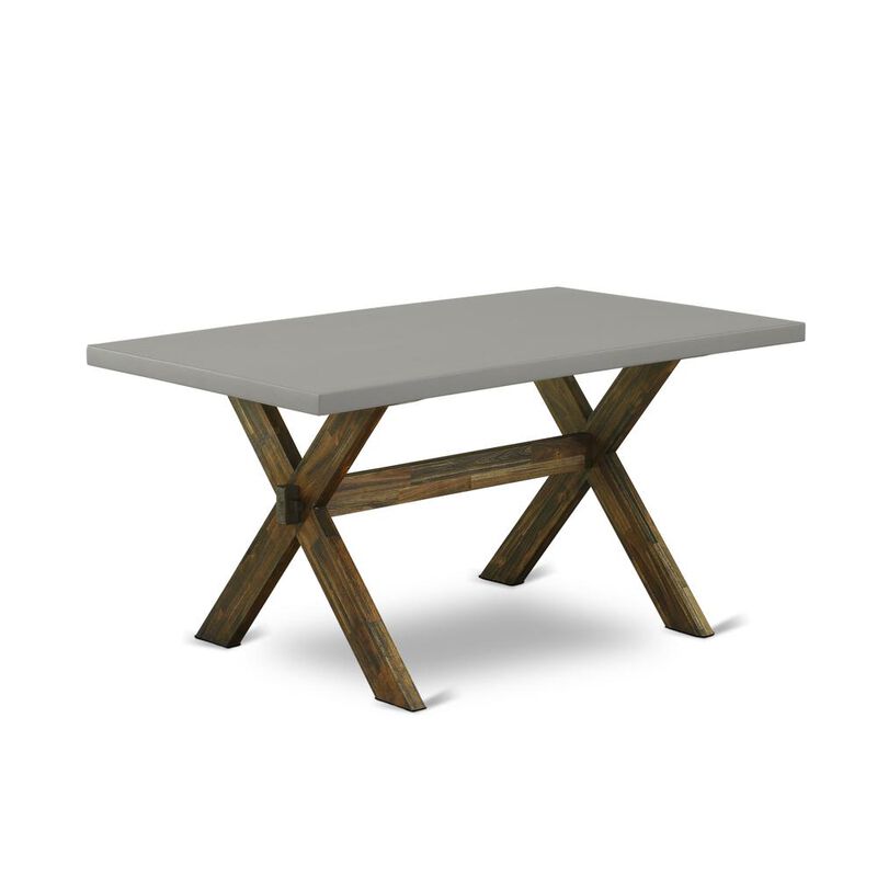 Dining Table Distressed Jacobean & Cement