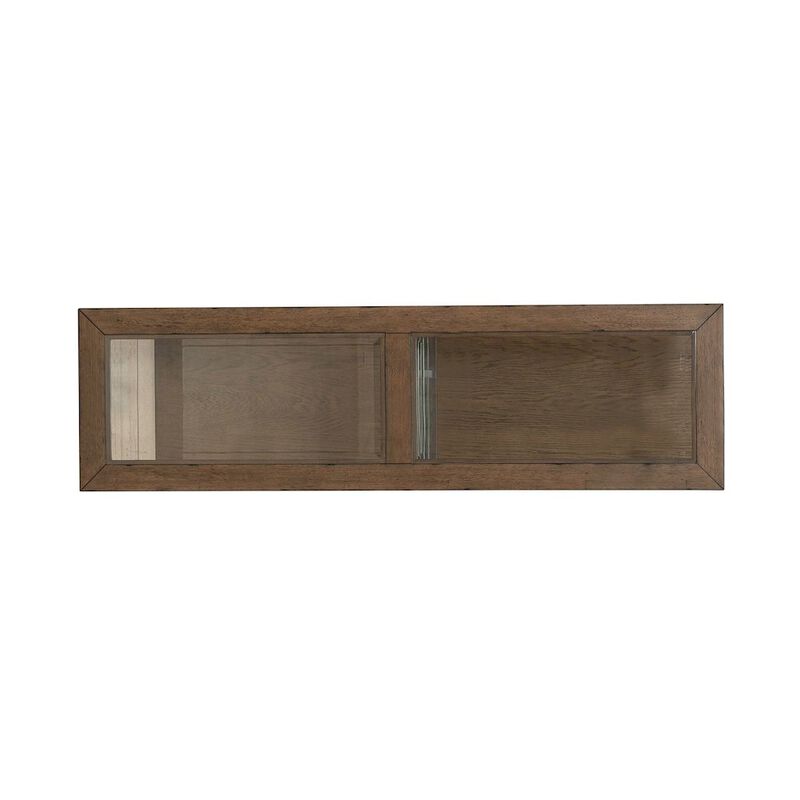 Liberty Furniture Bayhill Trellis Sofa Table for Living Room - Honey w/ Black Metal Accents image number 2