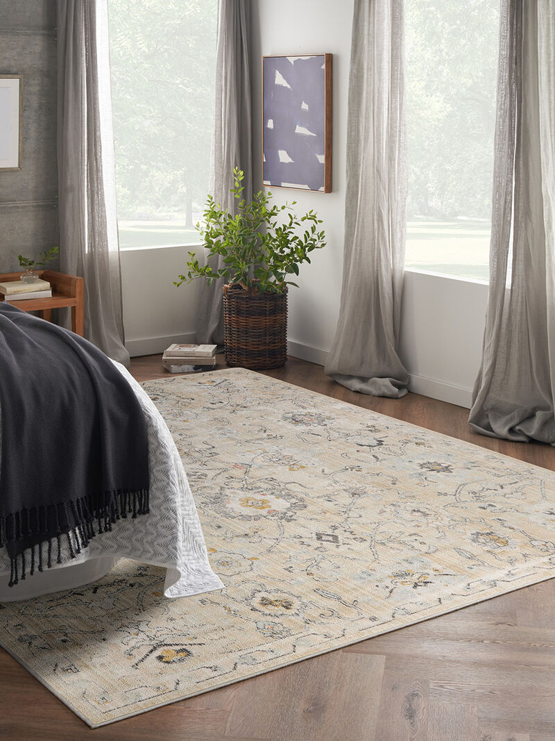 Oushak Home OUS01 Cream 7' x 10' Rug image number 7