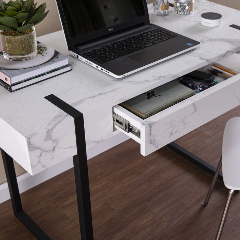Modern Writing Desk with Spacious Surface for Home Office or Study