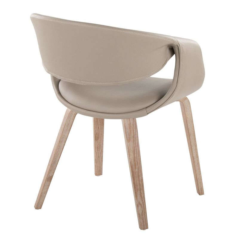 LumiSource Curvo Upholstered Chair - Set of 2