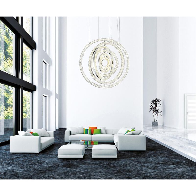 Celina LED Chandelier With Chrome Finish