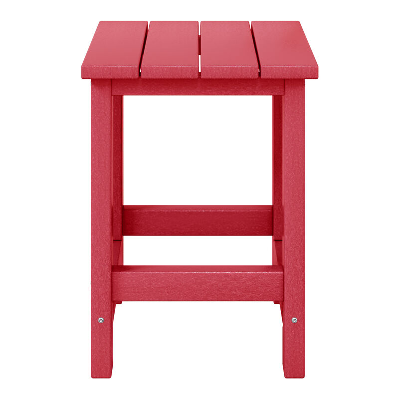 WestinTrends Kids Outdoor Patio Furniture HDPE Adirondack Square Side Table