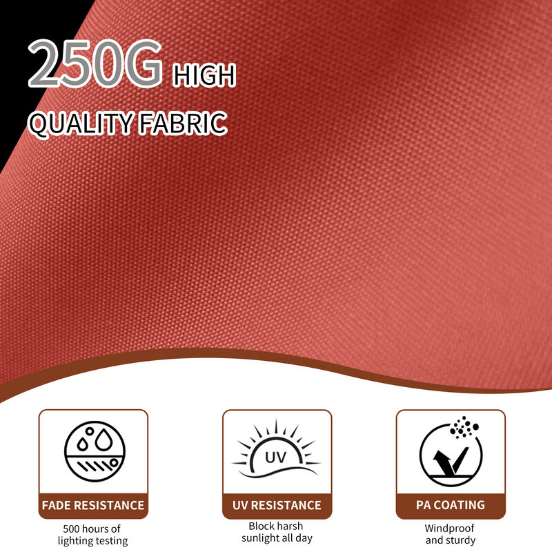 MONDAWE 11ft 2-Tier Square Cantilever Outdoor Patio Umbrella with Included Cover