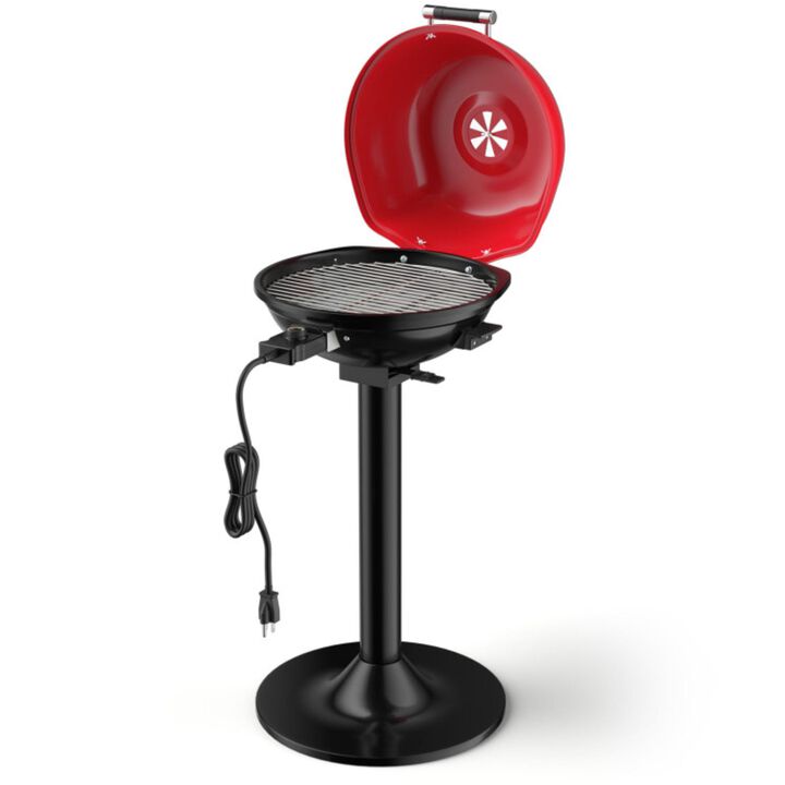 Hivvago 1600W Portable Electric BBQ Grill with Removable Non-Stick Rack