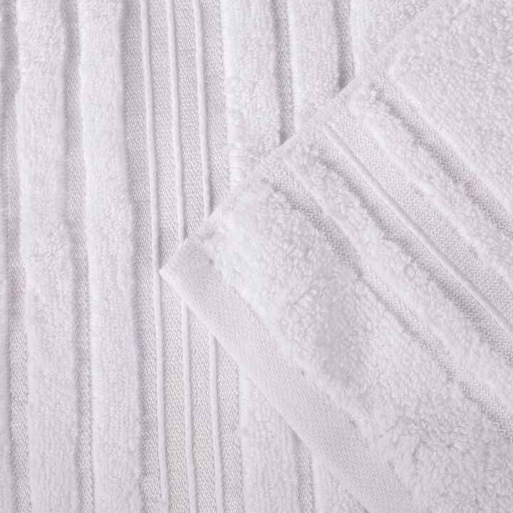 Soft and Absorbent Cotton Bath Towels Set 4 Pack Floral Forest