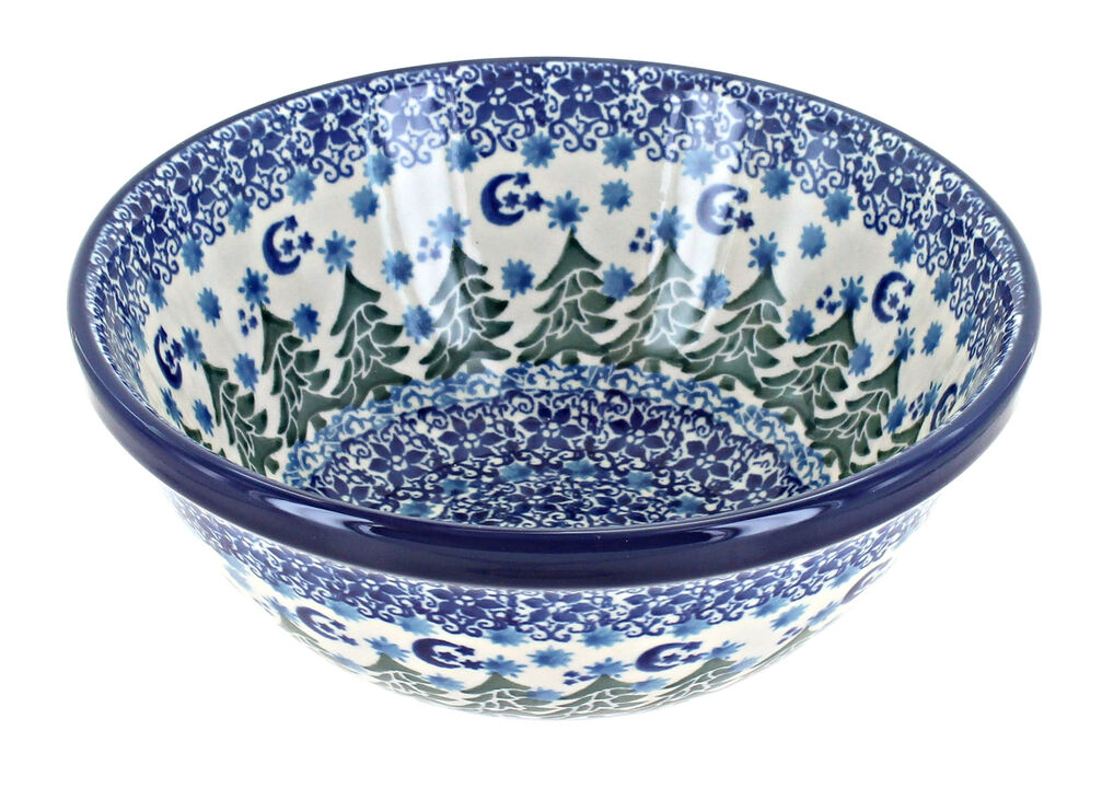 Blue Rose Polish Pottery Alyce Cereal/Soup Bowl