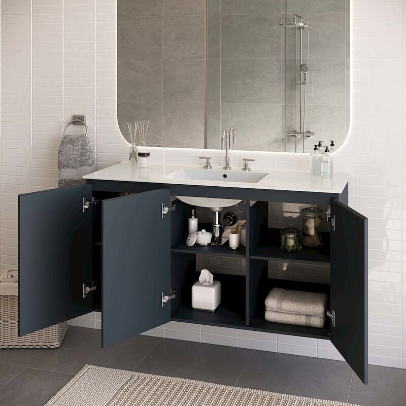 Bryn 48" Wall-Mount Bathroom Vanity image number 8