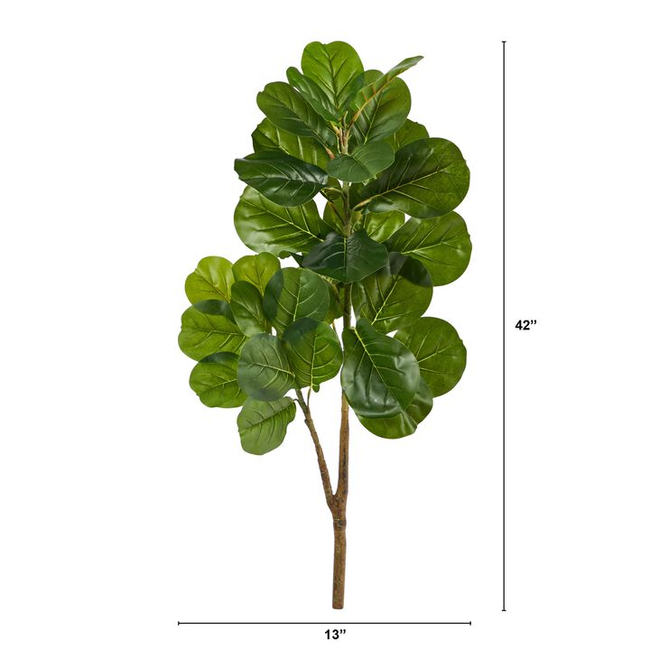 Hivvago 3.5 Feet Fiddle Leaf Fig Artificial Tree