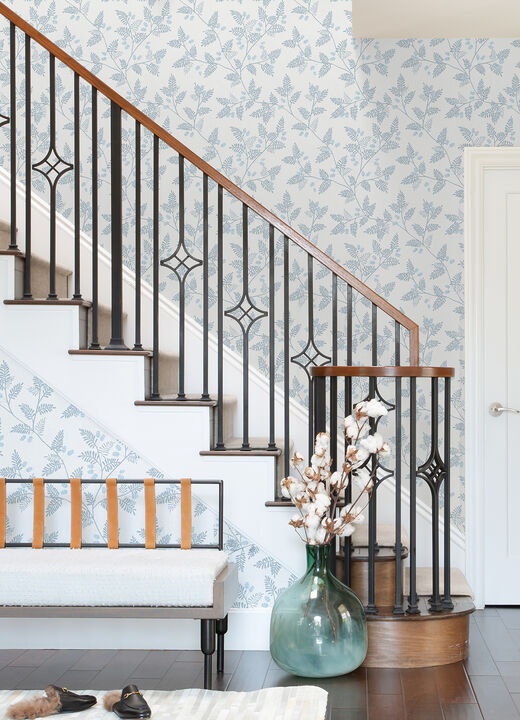 Ardell Light Blue Botanical Wallpaper (Set of 2)
