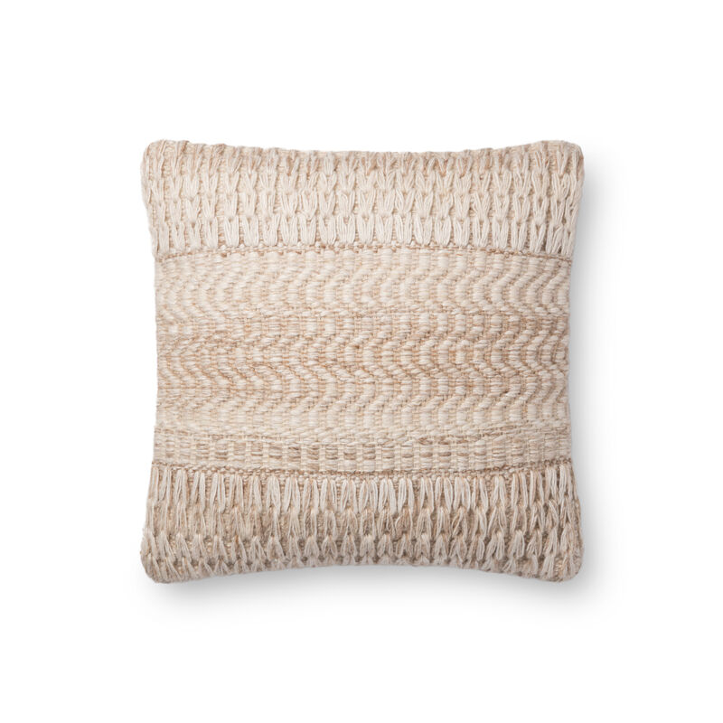 P0697 Sand 18"x18" Down Pillow