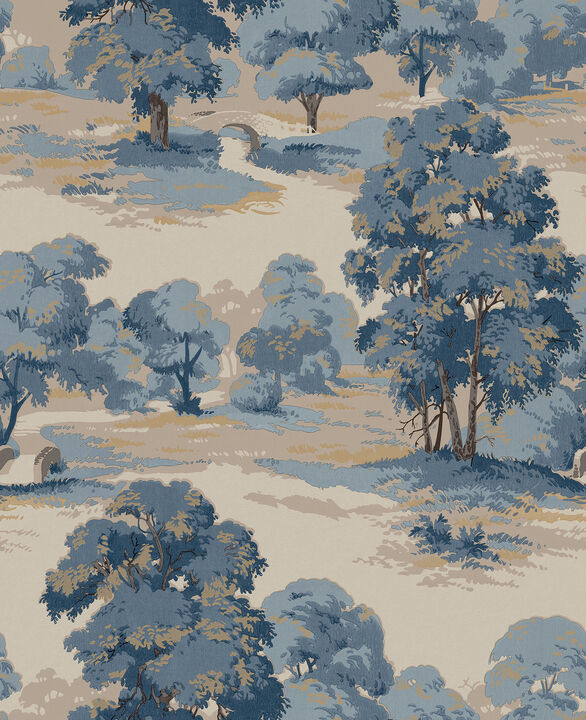 Sherwood Blue Glade Wallpaper