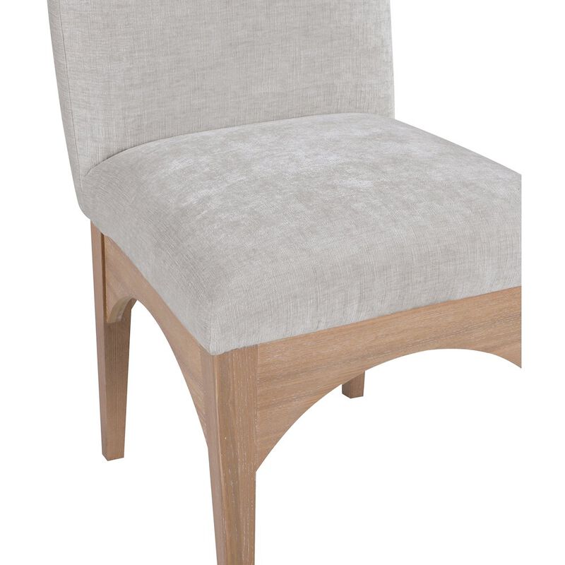 Meridian Furniture Waldorf Grey Chenille Fabric Dining Chair