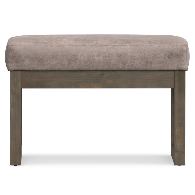 Milltown 26 in Wide Rectangle Footstool Small Ottoman Bench image number 2
