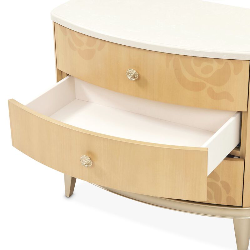 Camellia Field Nightstand - Caramel image number 7