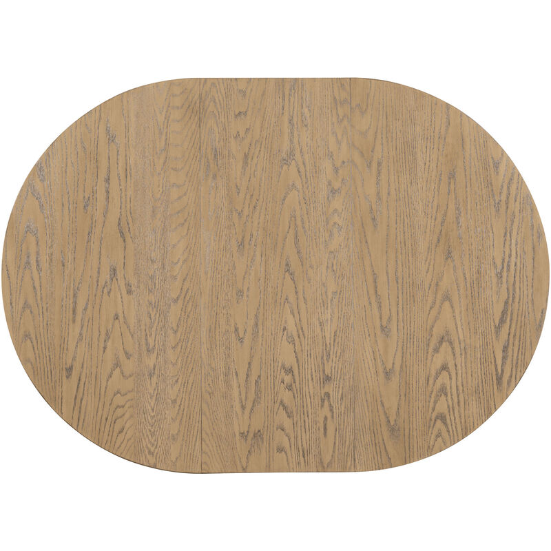 Wooden Round Extendable Dining Table, Farmhouse Kitchen Table