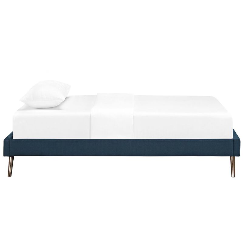 Helen Fabric Twin Bed Frame with Round Splayed Legs image number 3
