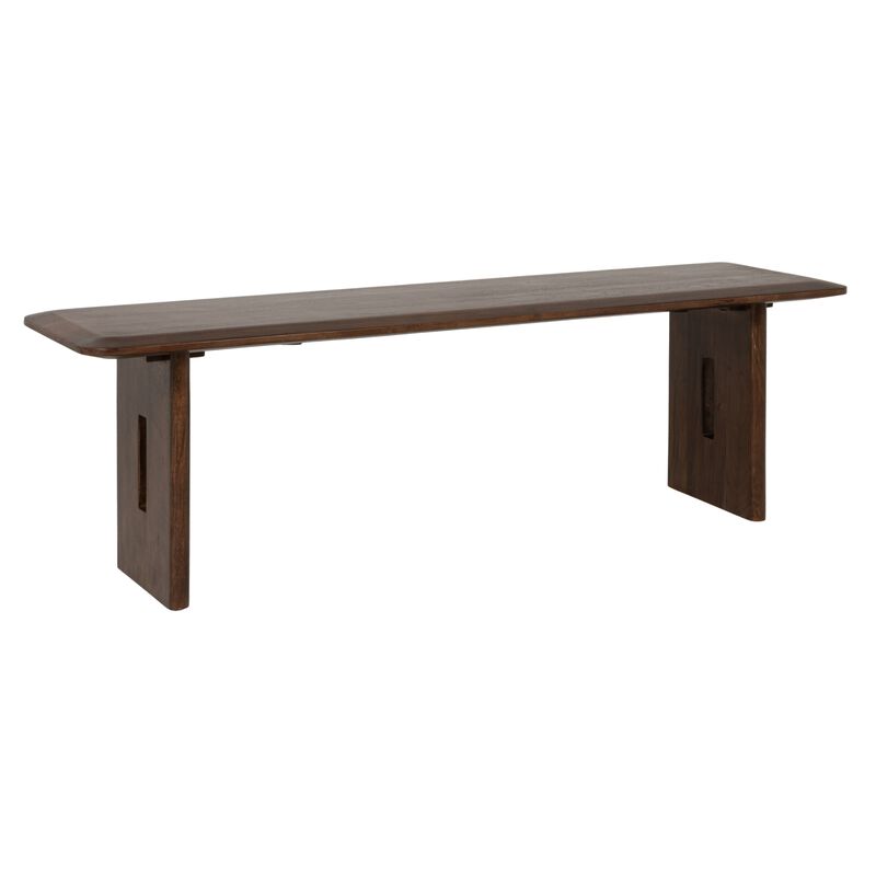 Acacia Wood Rectangular Bench image number 0