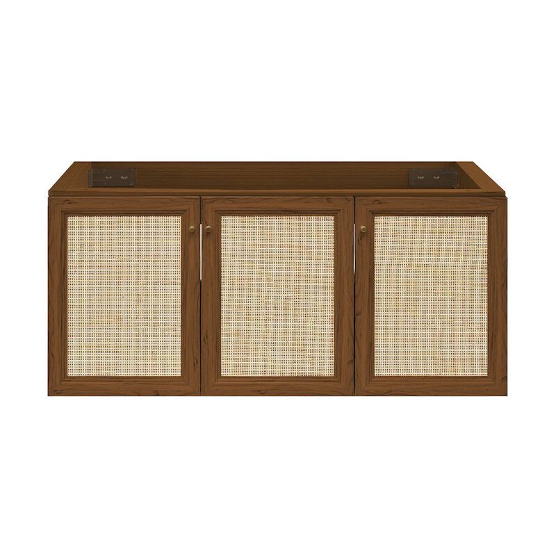 Classe 48" Wall-Mounted Bathroom Vanity Cabinet without Top in Brown Oak image number 0