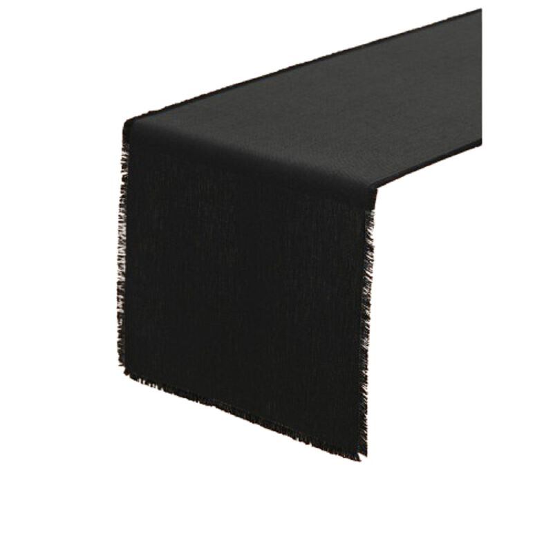 Solino Home 100% Pure Linen Table Runner - Fringe