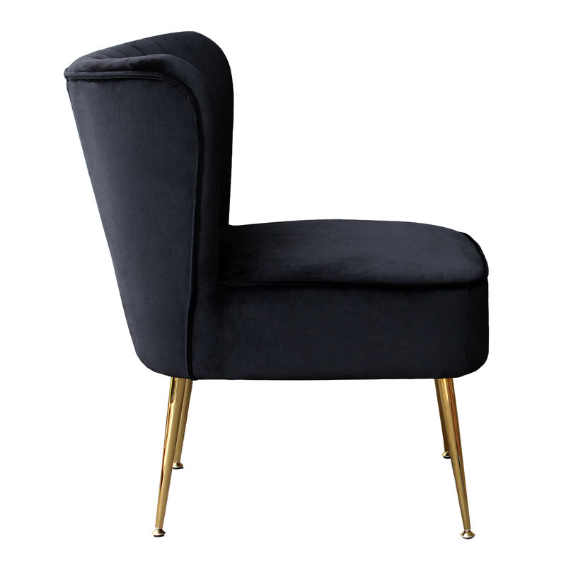 WestinTrends 22" Wide Tufted Velvet Accent Chair