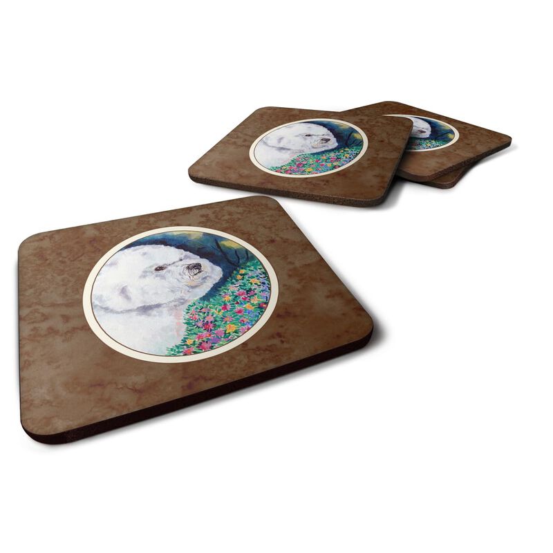 Caroline's Treasures 7225FC Bichon Frise Foam Coasters (Set of 4), 3.5, Multicolor image number 0