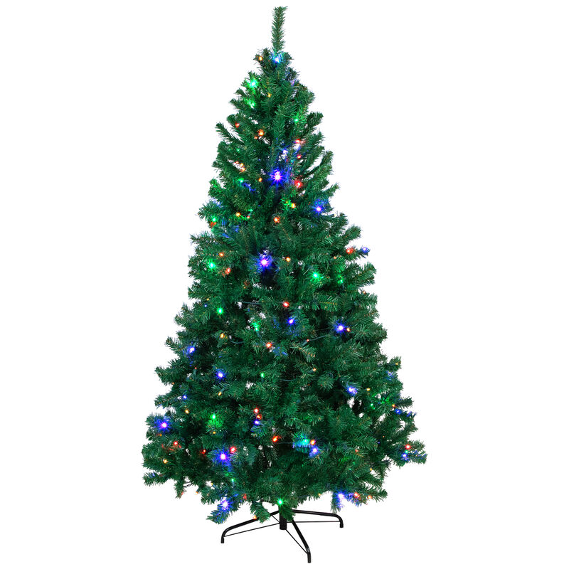 6' Pre-Lit Medium Mixed Classic Pine Artificial Christmas Tree  Multi Color LED Lights image number 0