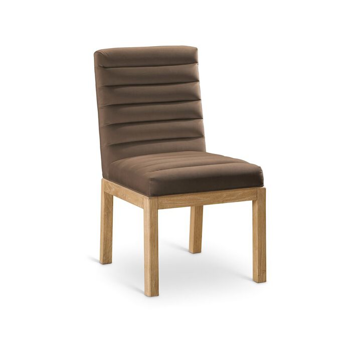 Meridian Furniture Evelyn Saddle Velvet Dining Chair