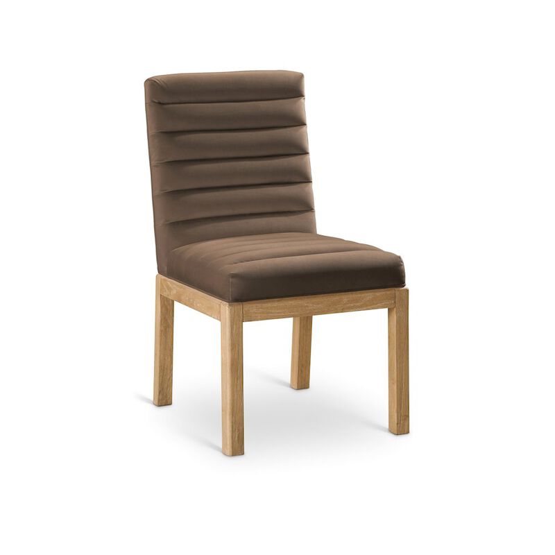 Meridian Furniture Evelyn Saddle Velvet Dining Chair