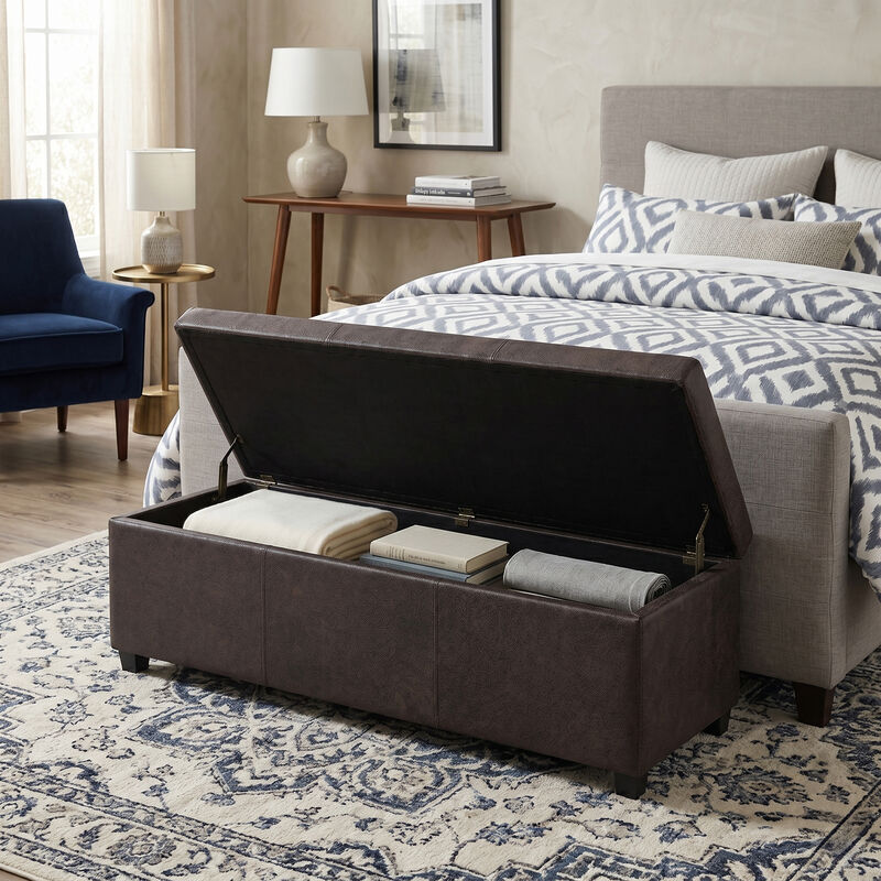 Avalon Extra Large Storage Ottoman Bench image number 2