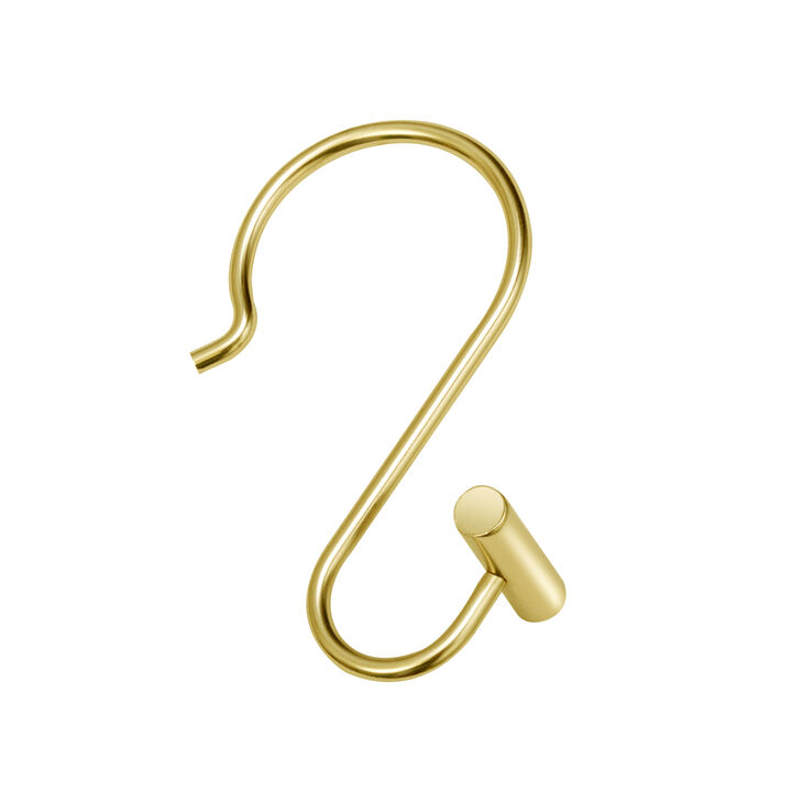 Utopia Alley Rust-Resistant Metal Shower Curtain Hooks with T-bar end, Shower Hooks Hangers for Bathroom, Kitchen Utensils, Curtains, Clothing, Towels etc - Set of 12