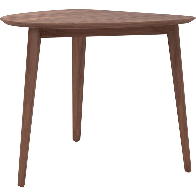 Solid Wood Corner Table with 2 Chairs in Brown, Ideal for Dining Areas image number 1