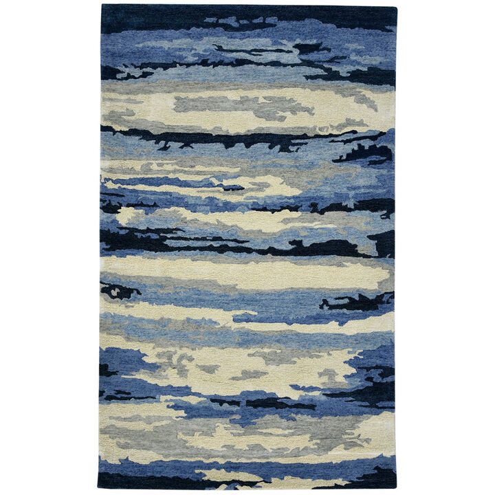 HomeRoots Wool Abstract Hand Tufted Area Rug