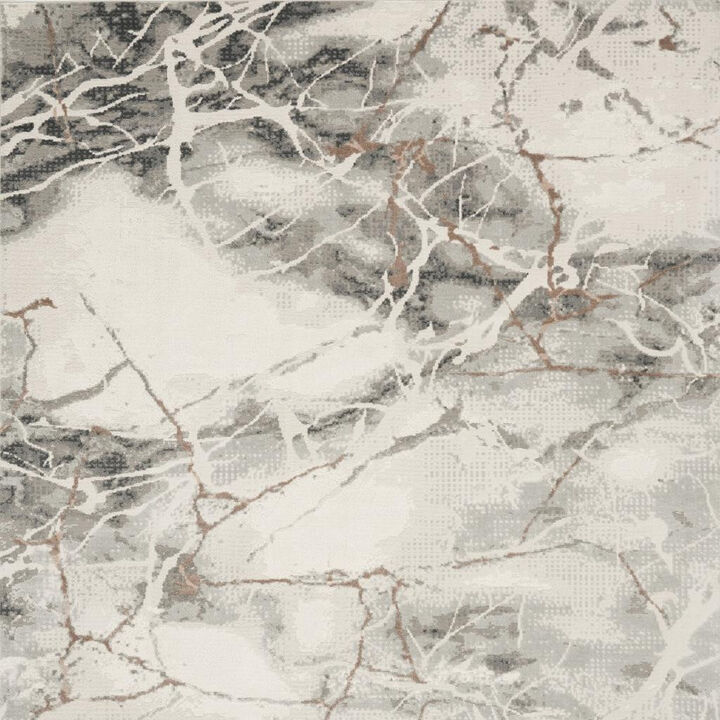 HomeRoots Abstract Non Skid Area Rug