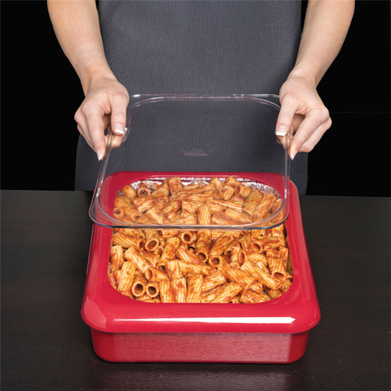 UBER PARTY PANS - 9"X13" TO GO CASSEROLE FOIL PAN CARRIER 2 IN 1 BLACK