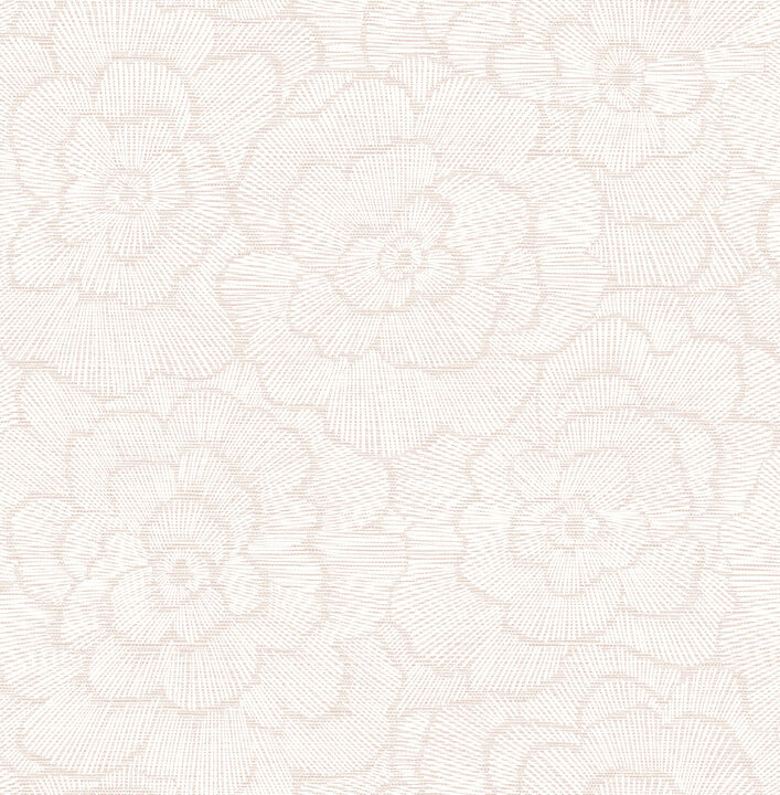 Periwinkle Pink Textured Floral Wallpaper (Set of 2)